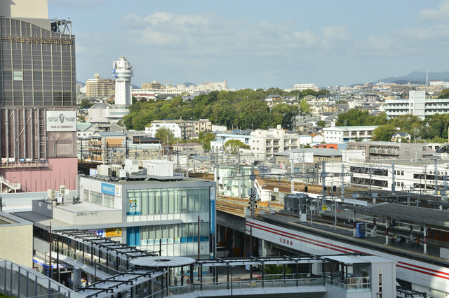 明石駅前の街並み