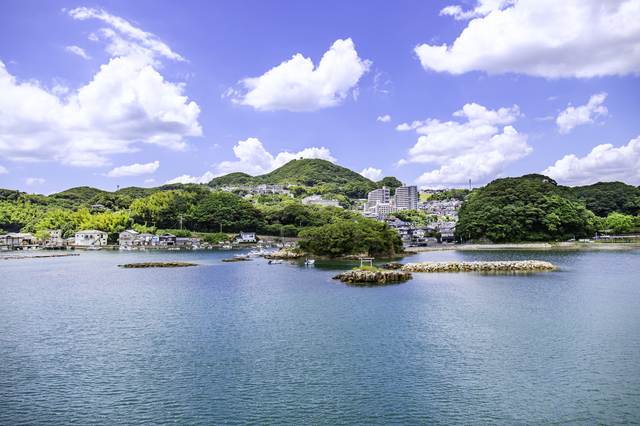 観光船からの景色（九十九島）