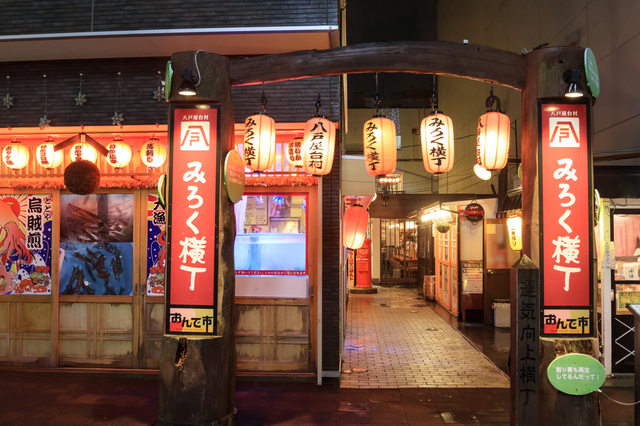 八戸屋台村みろく横丁