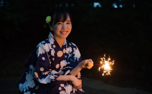 次々と打ち上げられる花火