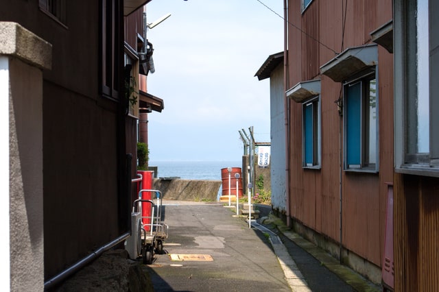 淡水の湖に浮かぶ島