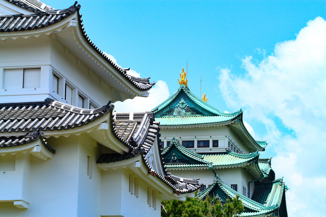 名古屋城天守閣と西南隅櫓