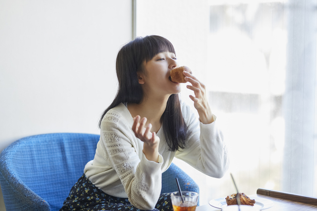 秋田のおしゃれなカフェにて…