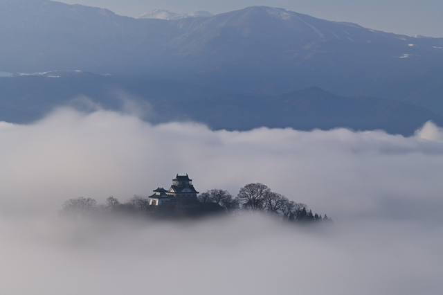 越前大野城と雲海