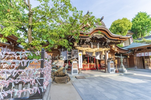 博多駅のすぐ近くにある広大な神社