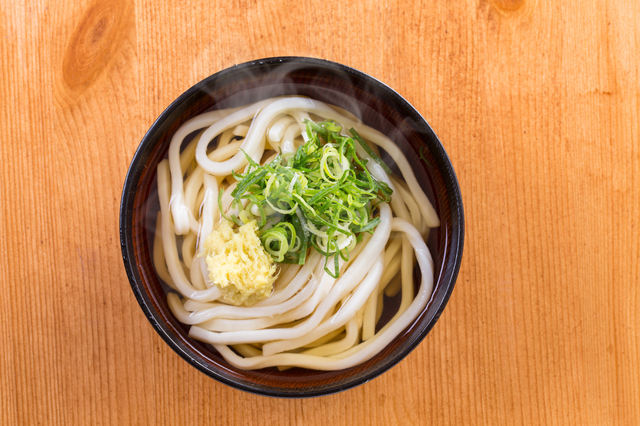 シンプルなかけうどん