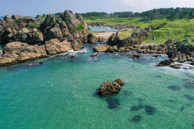 海岸段丘という階段状の地形