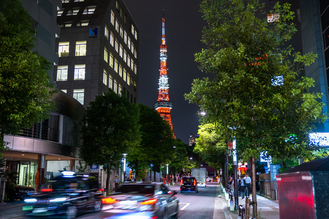 浜松町駅前の夜景