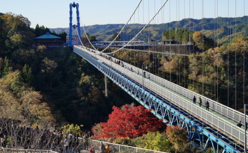 紅葉の竜神大吊橋