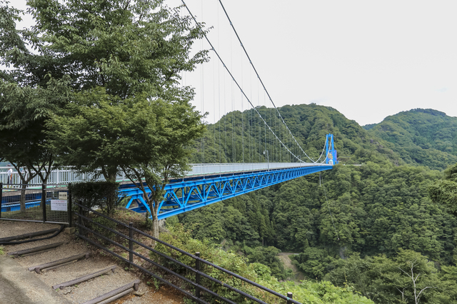 夏の竜神大吊橋