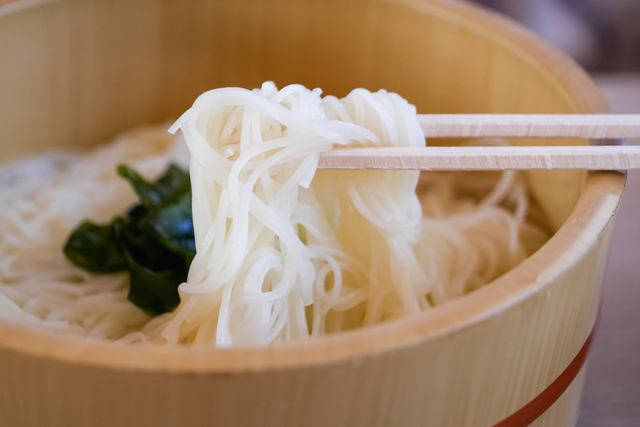 小豆島で食べた手延べそうめん