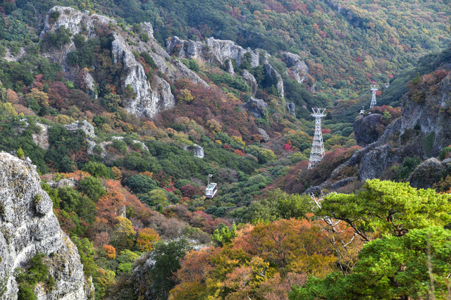 4キロ続く岩肌