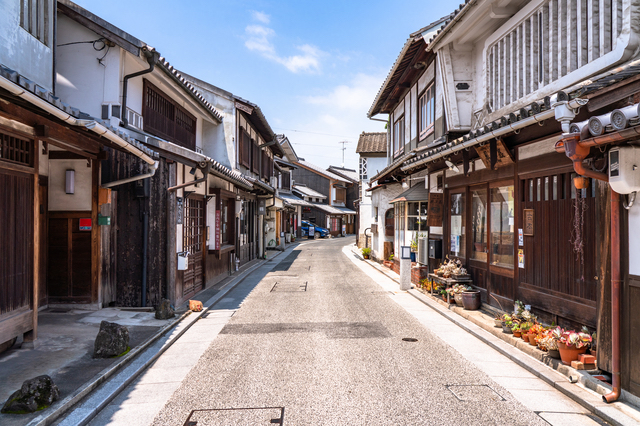 倉敷の歴史の残る街並み