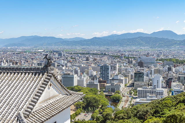 松山城からの景色