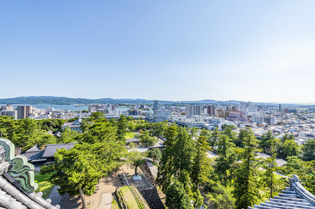 松江城からの眺め