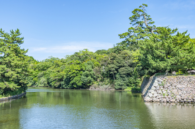 松江城の堀