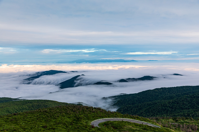 蔵王山と雲海