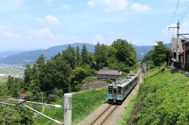 姥捨からの車窓の風景