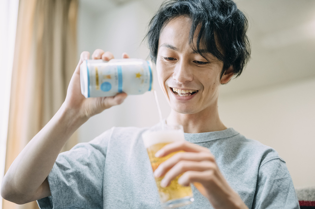 仕事が終わって家飲み