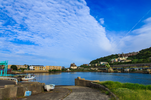 池島の港