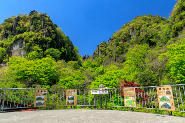 群猿山・雄鹿長尾の峰・鳶ノ巣山・仙人岩・嘯猿山・烏帽子岩・夫婦岩・海望嶺が見渡せる