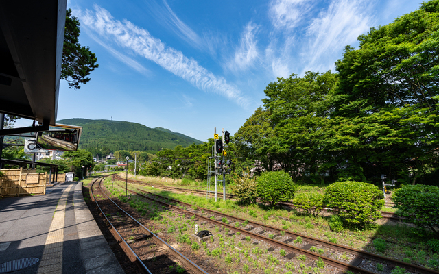 由布院駅の風景