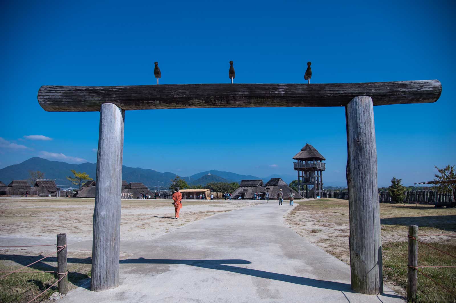 吉野ヶ里歴史公園に建つ鳥形