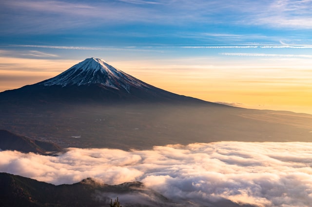 富士山と雲海