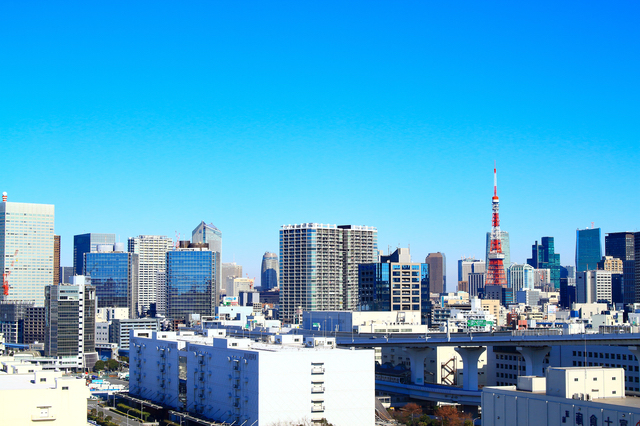 東京タワーとその周辺の景色