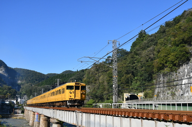 鳥取を走る伯備線