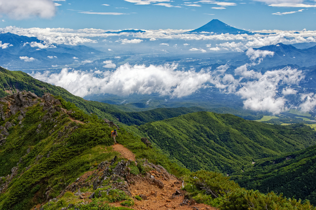 山梨県甲府市の景色