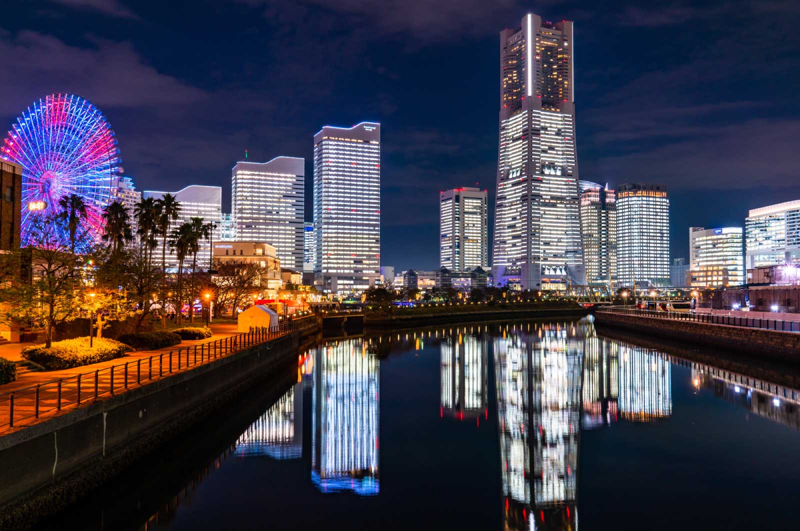 綺麗な横浜の夜景