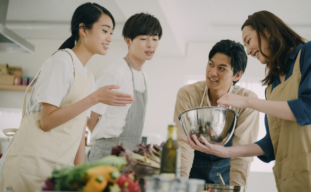 男性も多い料理教室