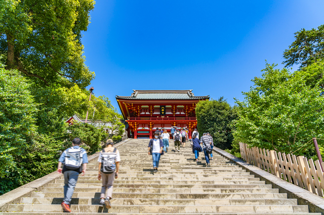 鶴岡八幡宮と大石段