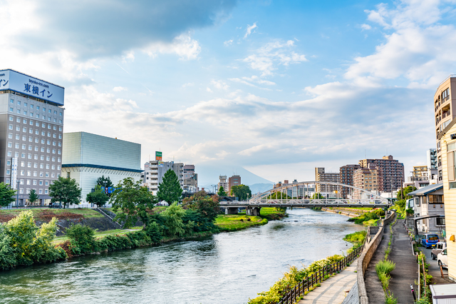 岩手県盛岡市の街並み