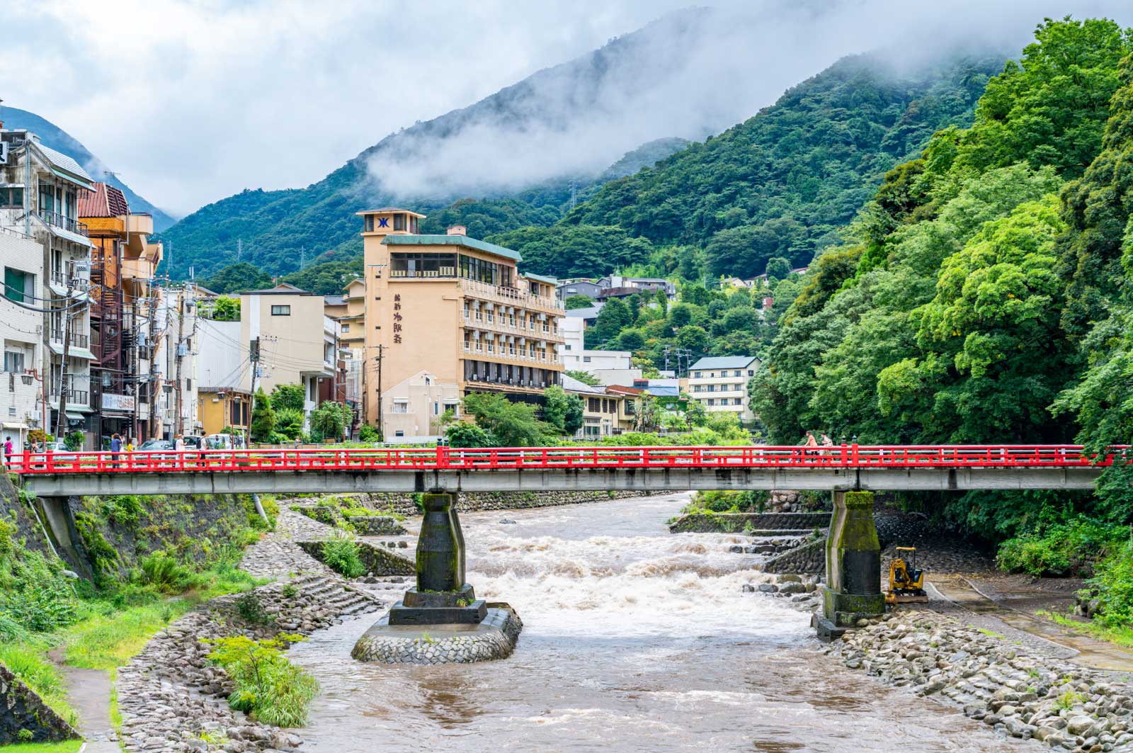 神奈川・箱根湯本の街並み