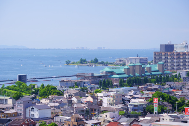 大津市の街並み