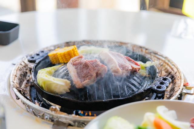 牛焼肉の代わりにジンギスカンはよくやります