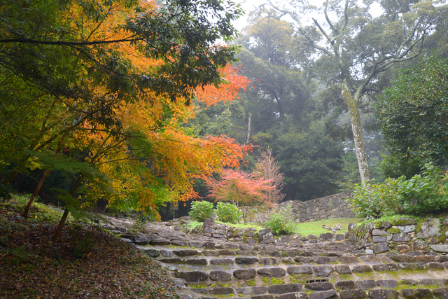 安土城の石段