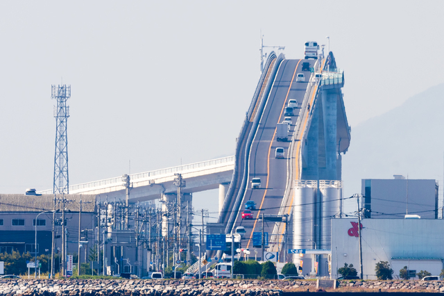 鳥取側から見た江島大橋