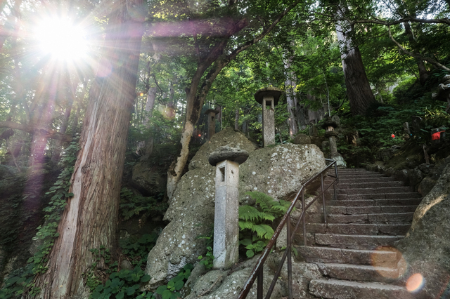 立石寺の参道