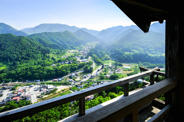 五大堂から見下ろす景色