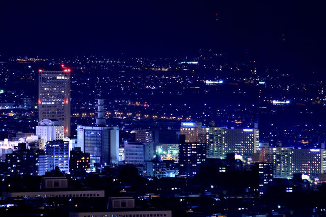 山形市内の夜景