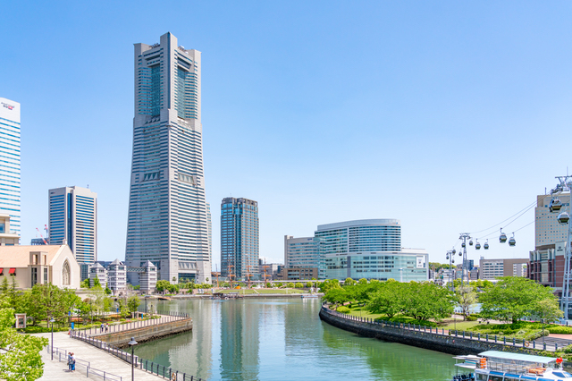 快晴の横浜・みなとみらい