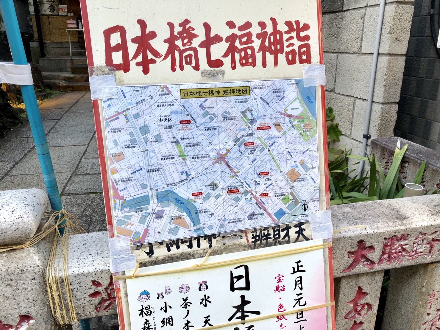 日本橋七福神の看板