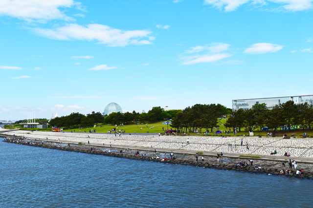 東京湾に面した葛西臨海公園