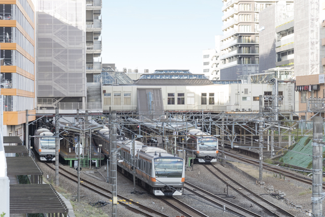 国分寺駅と中央線