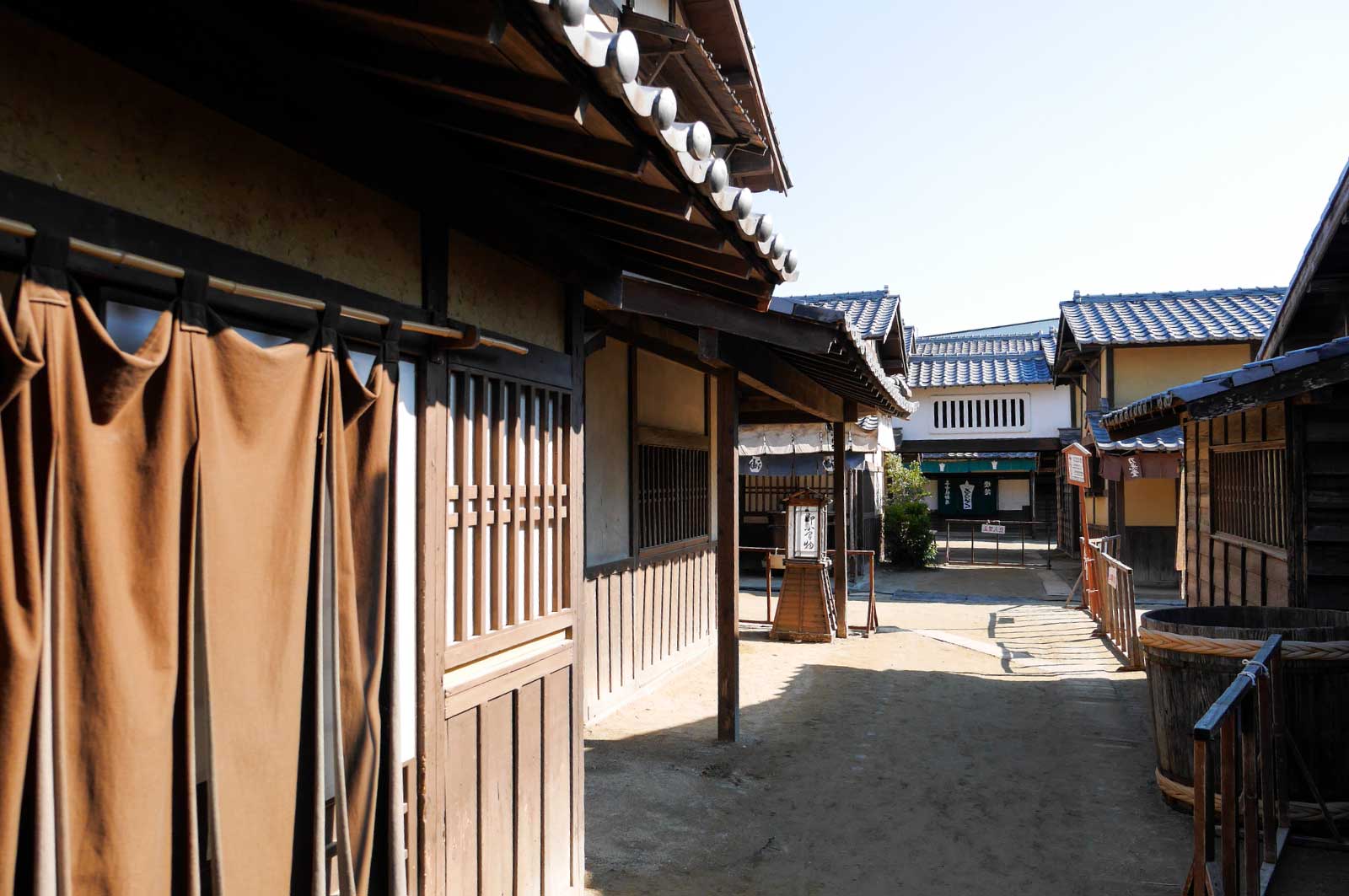 京都太秦映画村の町屋風景