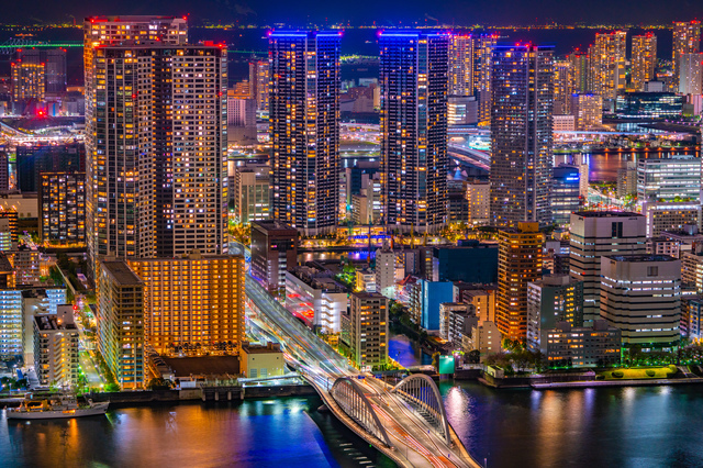 カレッタ汐留から見た夜景