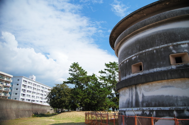 西宮砲台と土盛り